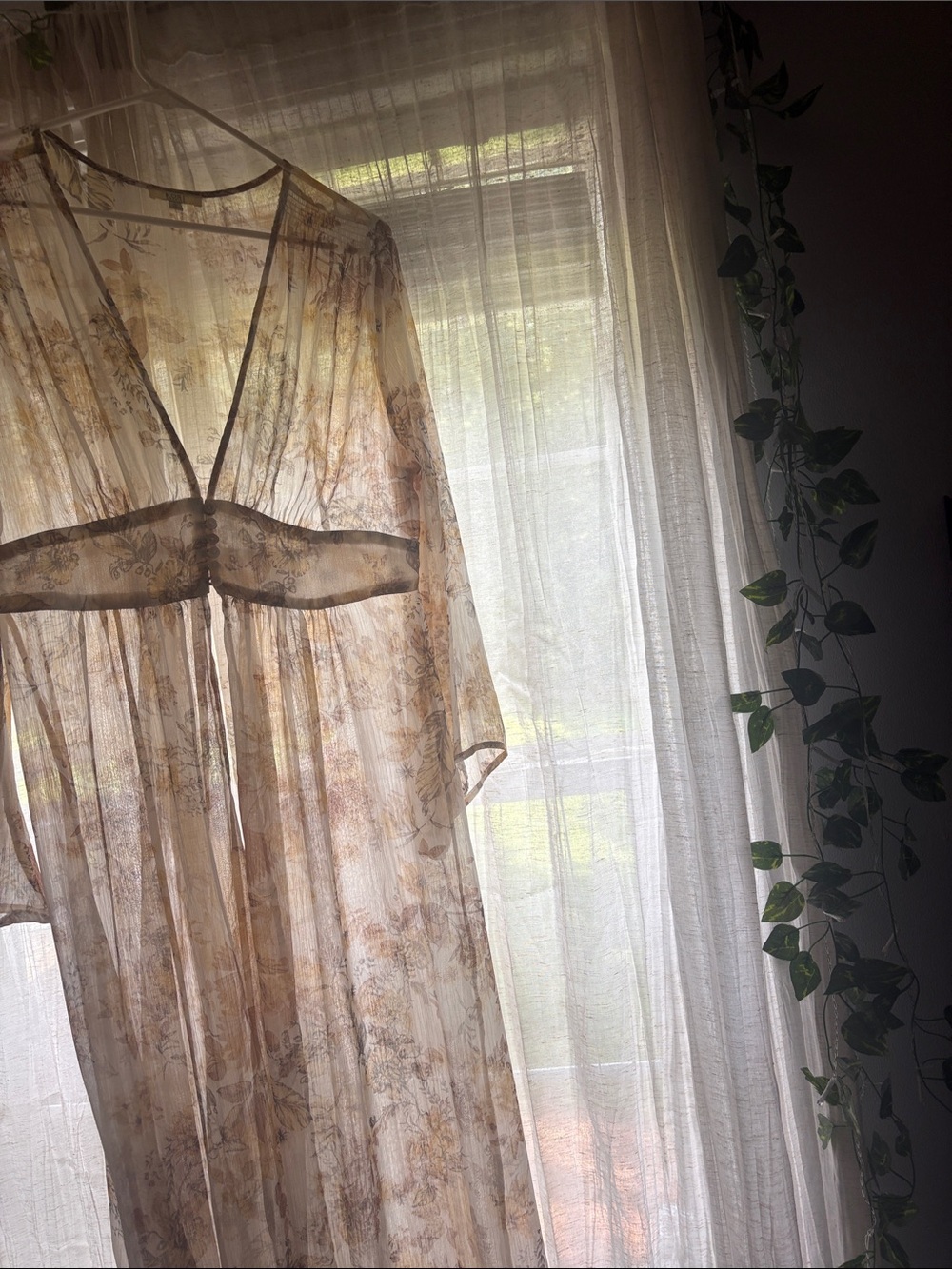 Kori Sheer Floral Dress